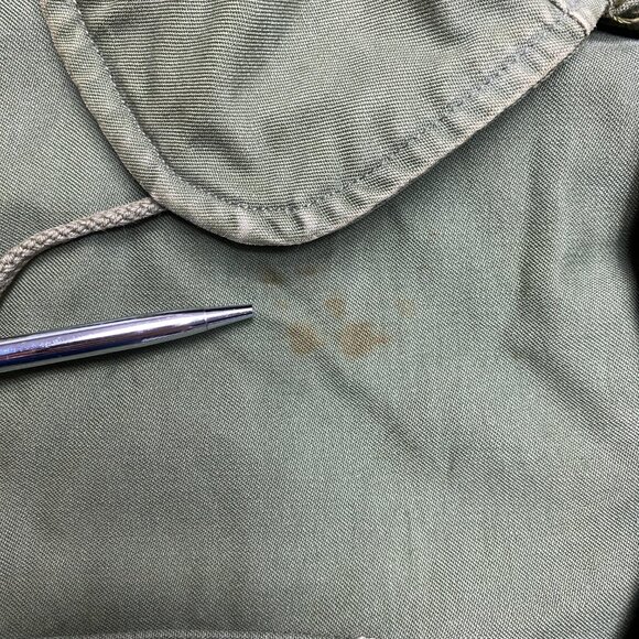 Vintage Field Jacket Mens L Green OG 107 1961 Vietnam M-65 Sateen USAF Coat - Picture 12 of 16